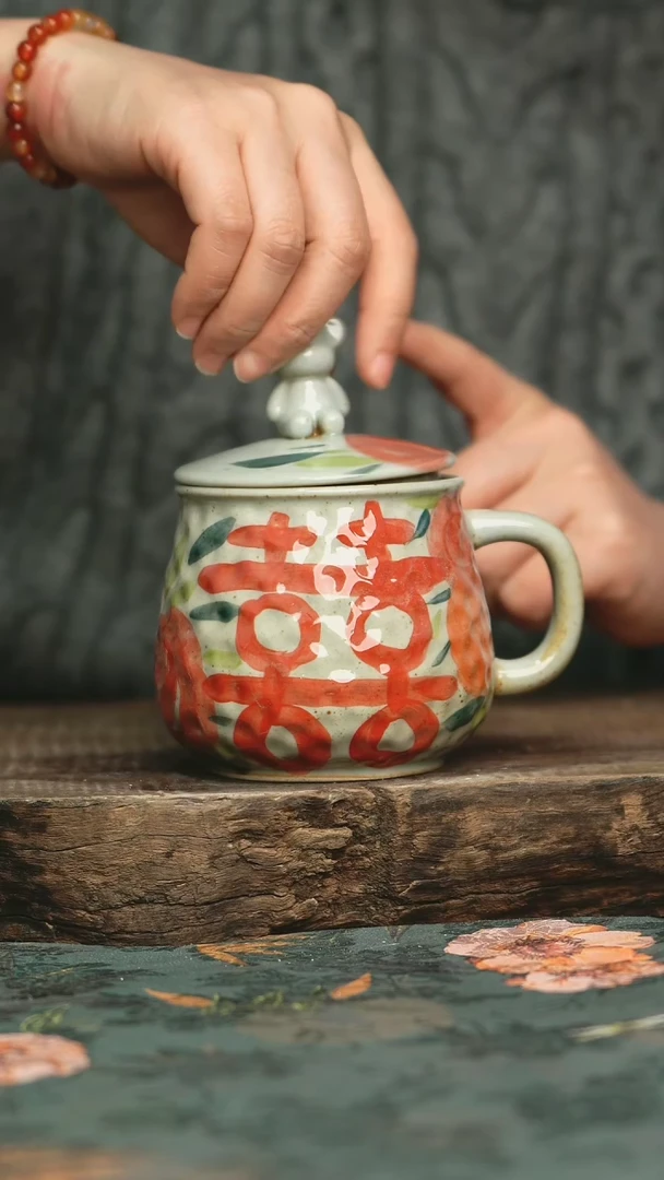 【闪购商品】瓷片釉下彩手工手绘同款陶器