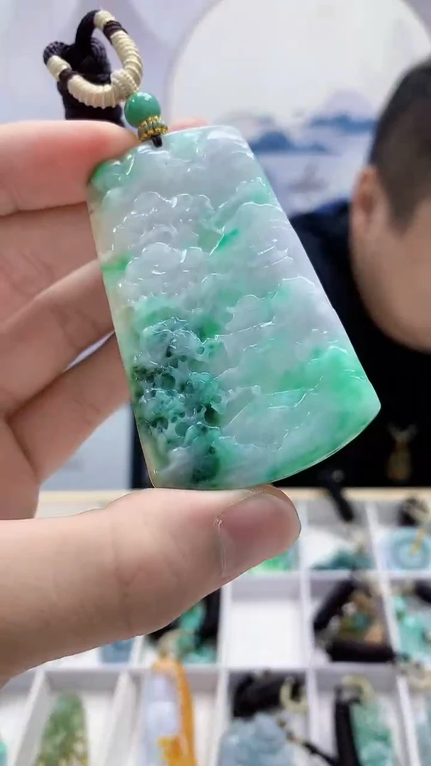 未镶嵌定制翡翠4898bb-毛货挂件45