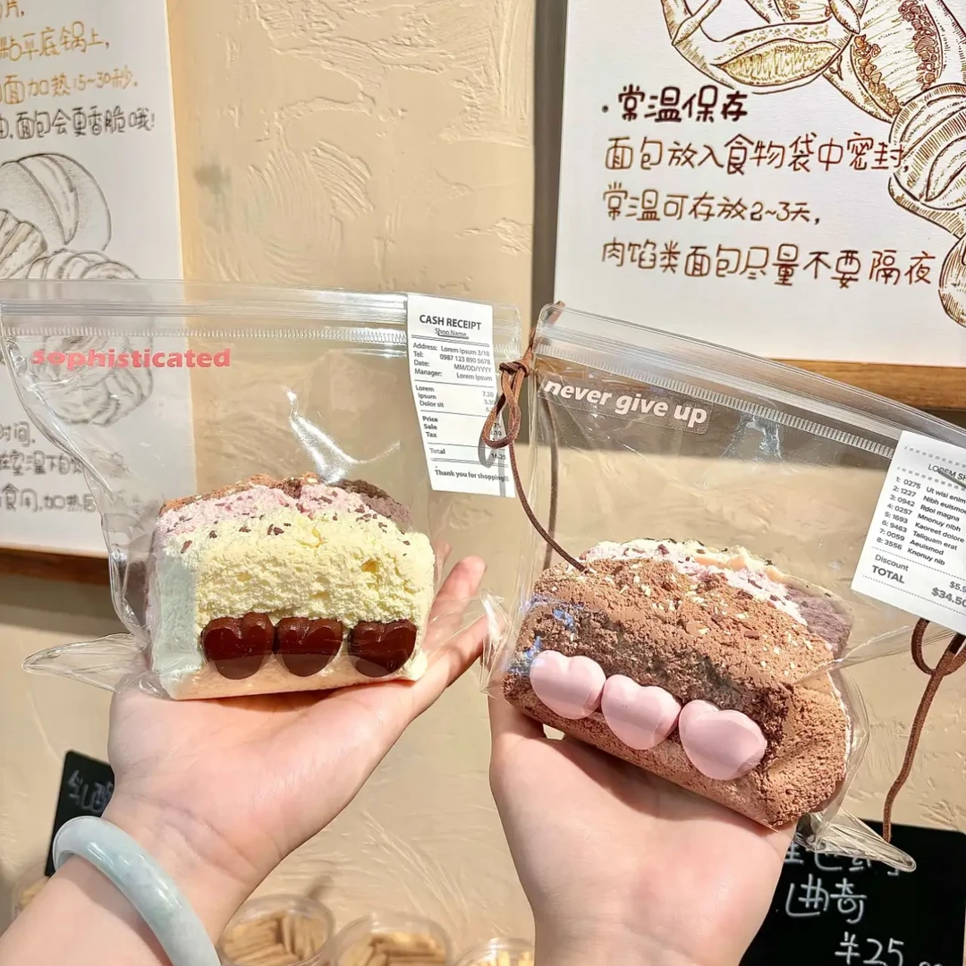 食品级硅胶捏捏【巧克力三层吐司】稀奶油440g 默认有瑕 介意慎拍