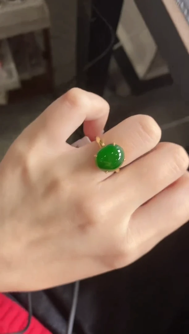 【闪购商品】翡翠戒指银S925镶嵌51151