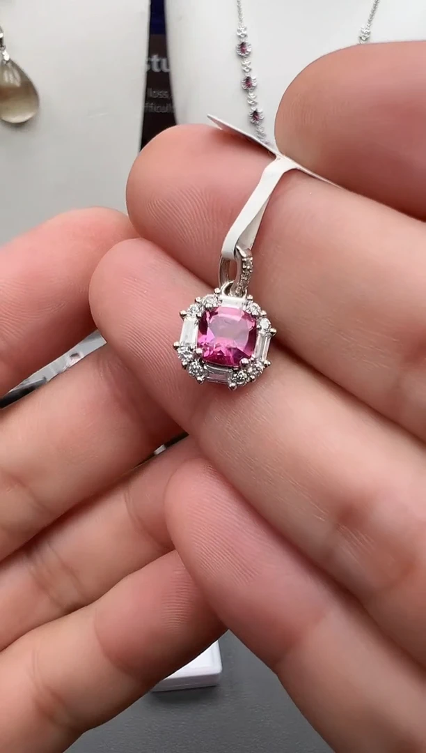 颈饰银S925镶嵌托帕石36