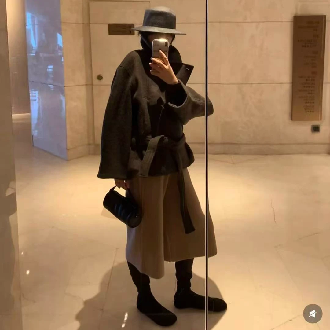 8060•腰带羽绒 YR# 90绒街头洋气绑带羊毛羽绒服•