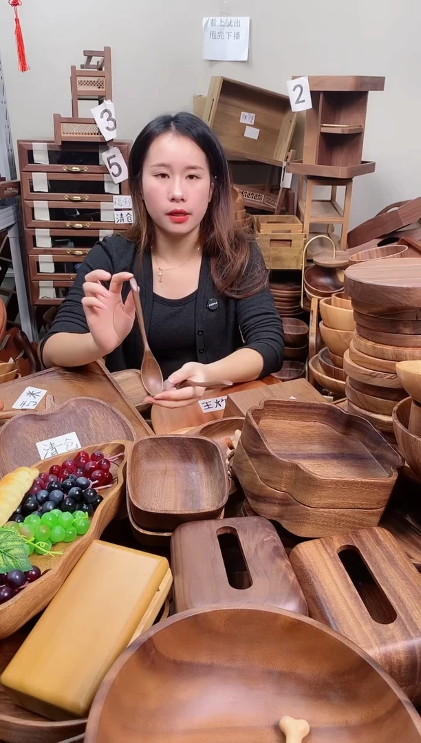 木 北美黑胡桃木斜柄勺子20*3.5cm   到手2把