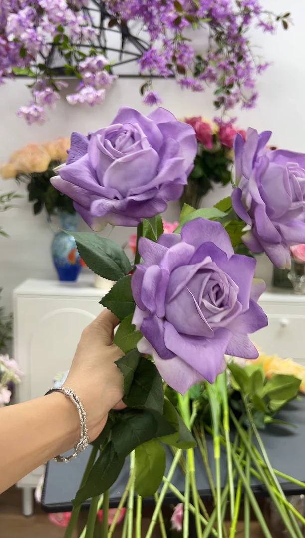3枝深紫手感保湿水晶