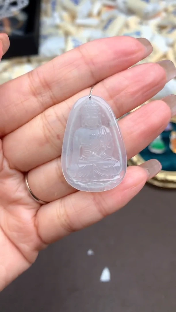 未镶嵌挂件翡翠一大日如来