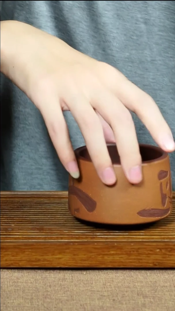 茶杯紫砂南柯记全手刻杯