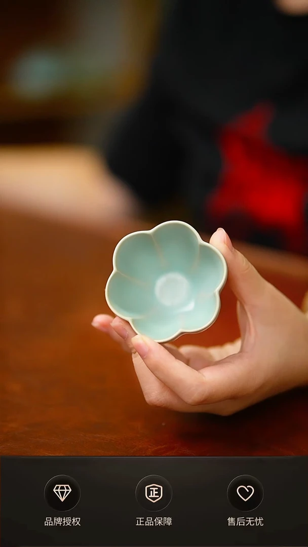 仿古小梅花杯不完美简装