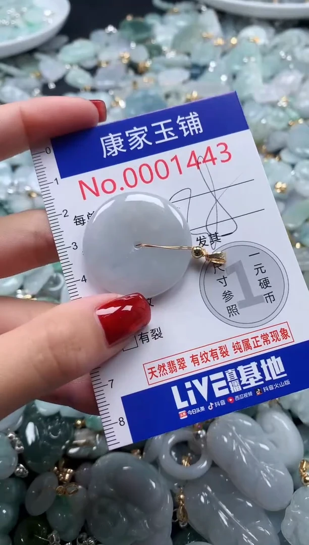 翡翠未镶嵌吊坠(不含链)1443