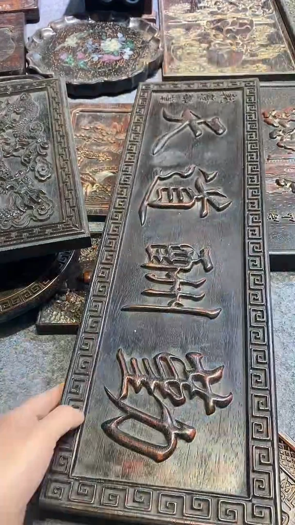 木紫檀雕刻一物一拍