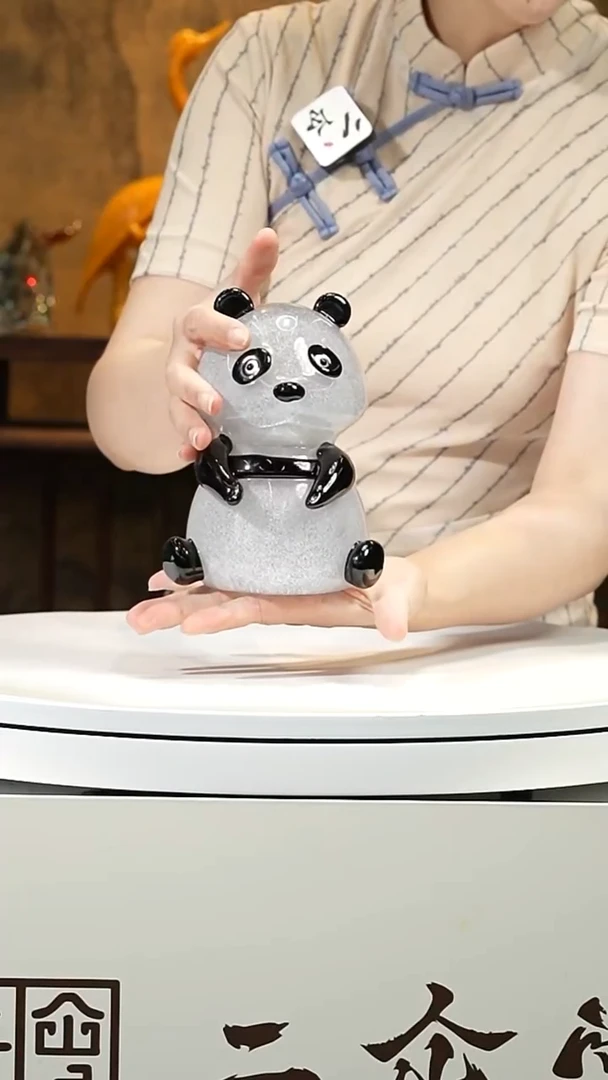 摆件琉璃国宝熊猫