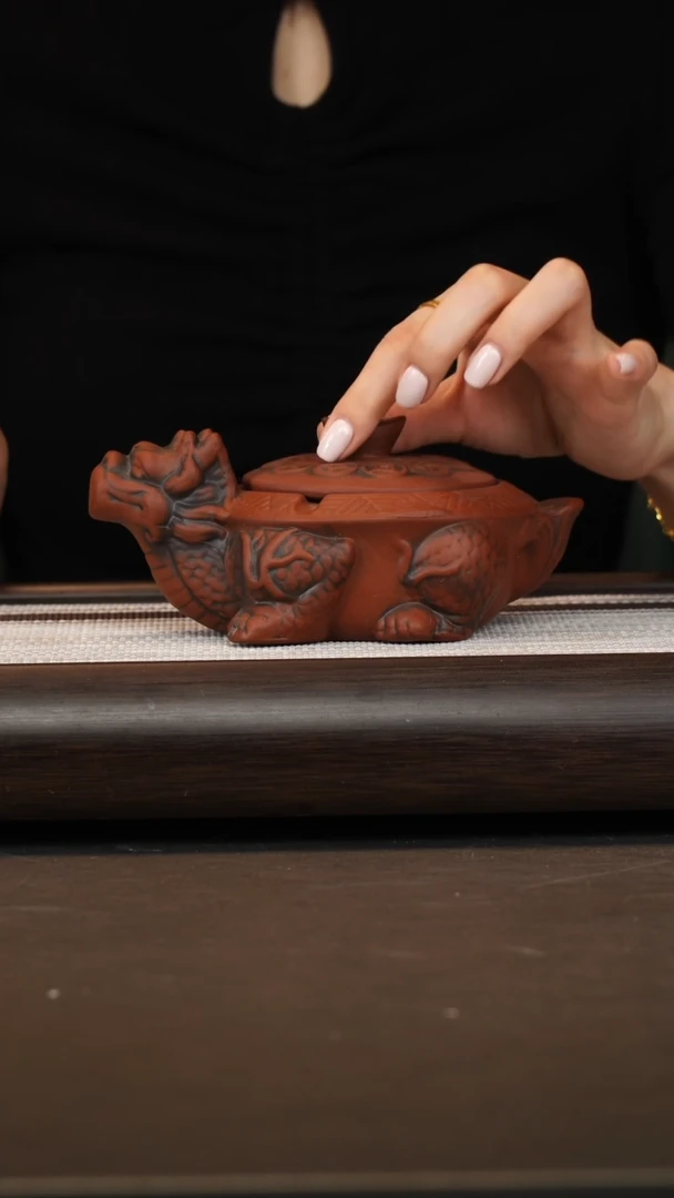 茶壶紫砂龙龟烟灰缸