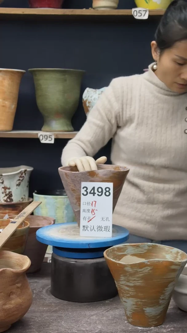 景德镇花盆默认微瑕3498