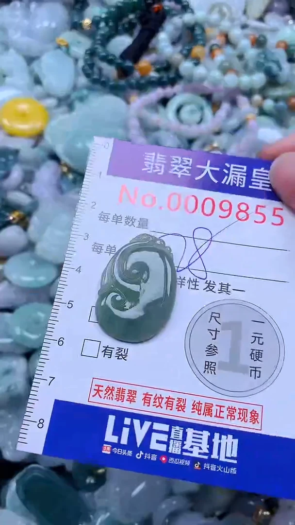 翡翠未镶嵌吊坠(不含链)9855