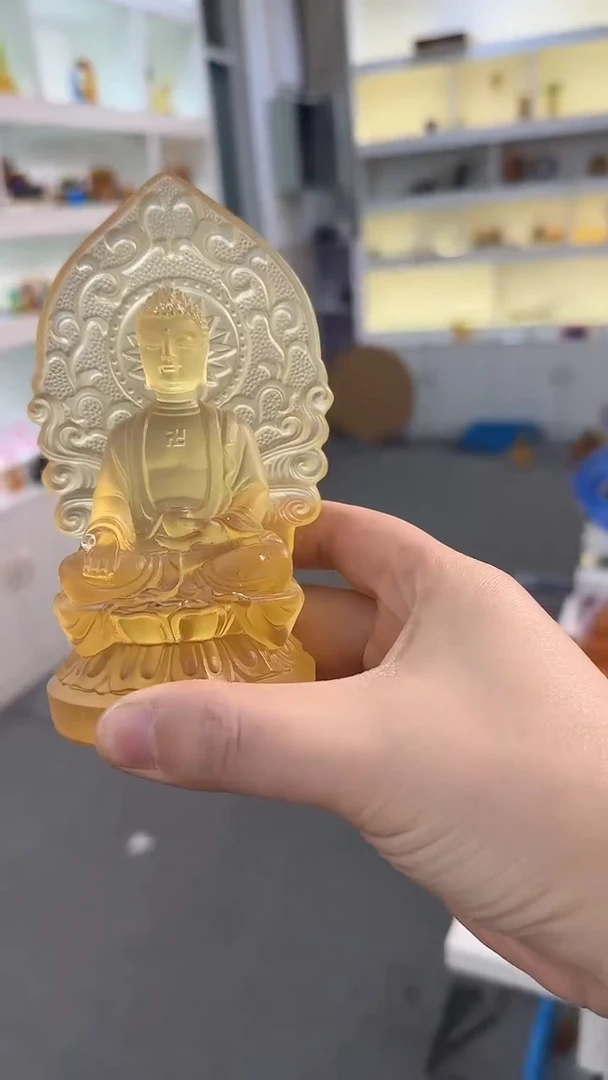 手工艺品琉璃佛像