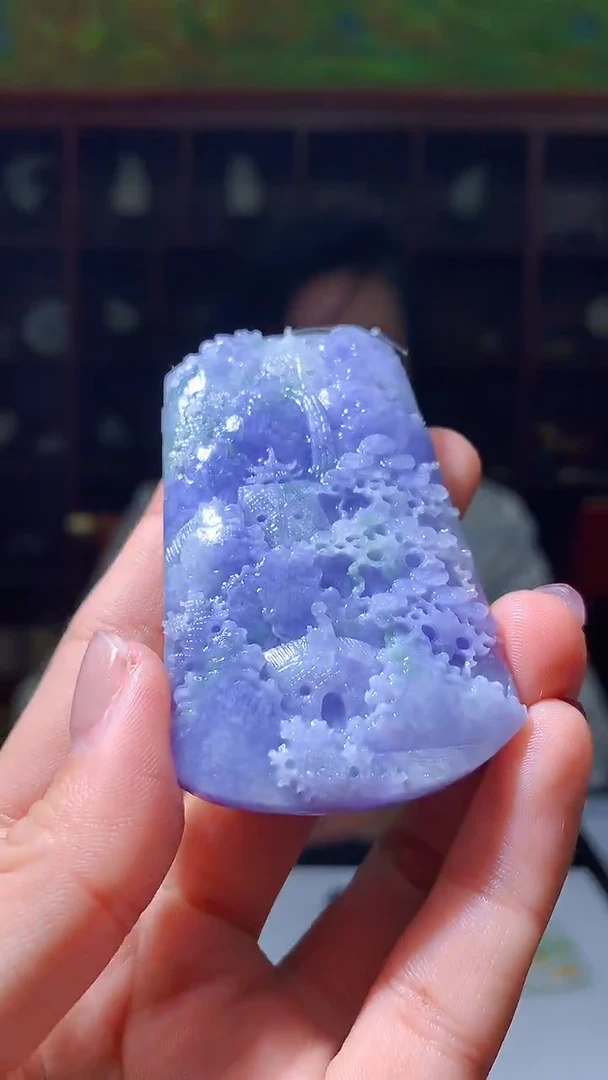 【闪购商品】定制翡翠未镶嵌1088hm-毛货挂件29