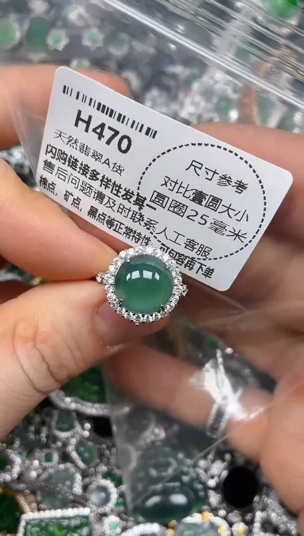 颈饰未镶嵌翡翠H470戒指
