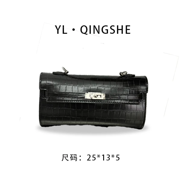 【依琳定制】女士潮流时尚经典气质手拎单肩包SK-82867-黑色