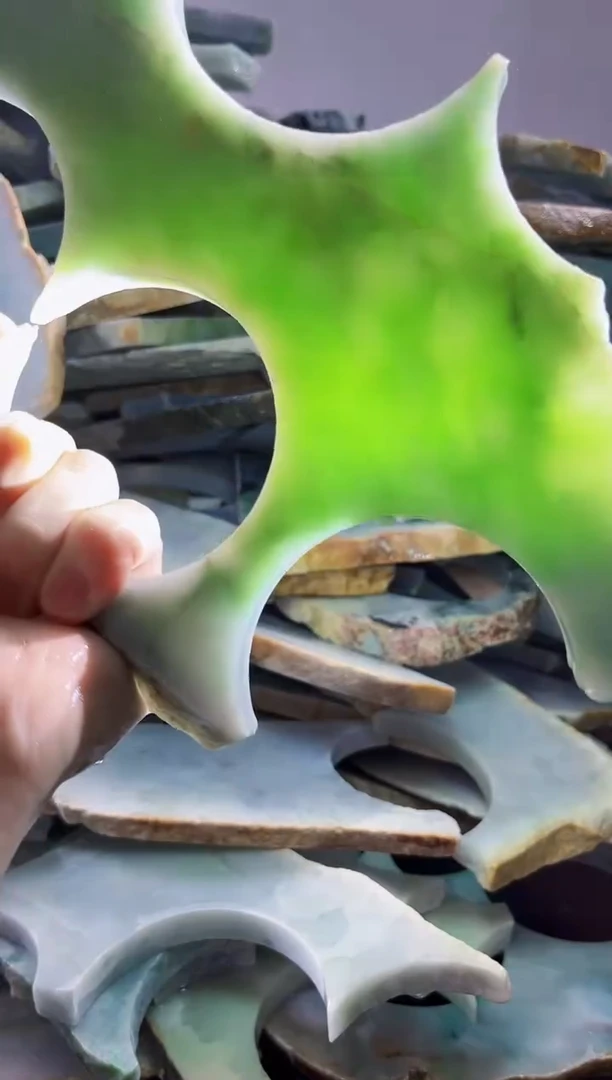 裸石翡翠缅甸翡翠A货文5228