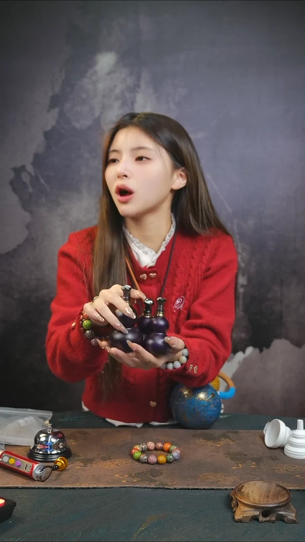 【闪购商品】WJ117大漆精致小手捻(开口）随缘发