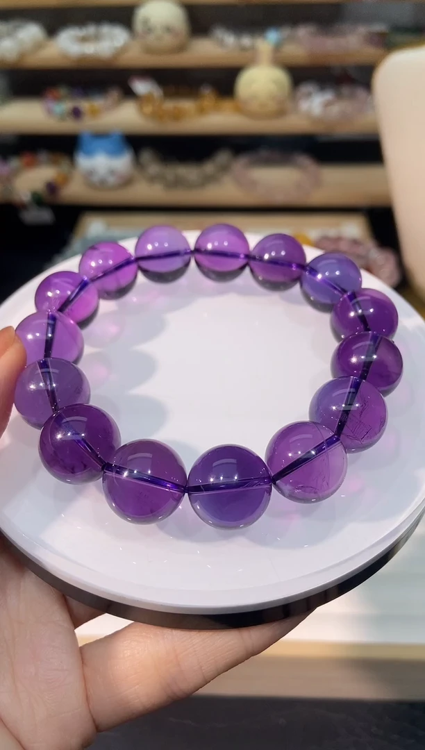 水晶手链未镶嵌乌拉圭紫手链