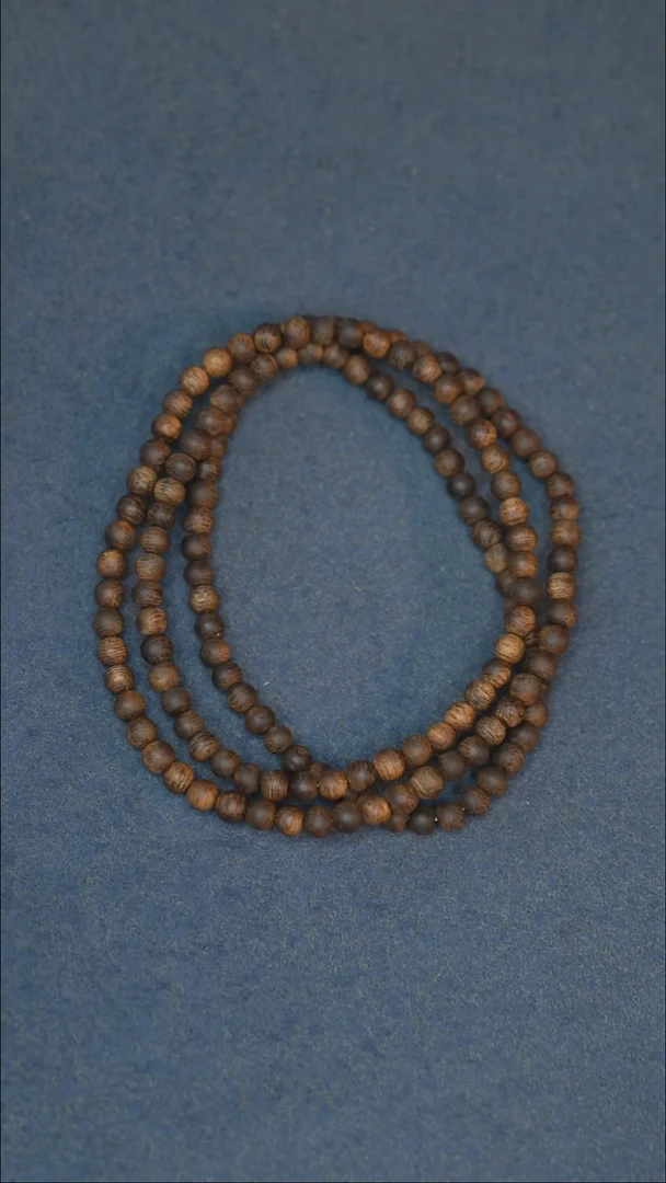 沉香手串海南沉香多圈圆珠