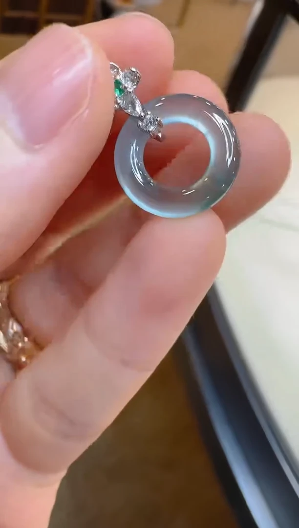 翡翠银S925镶嵌吊坠(不含链)多样性团购发一件