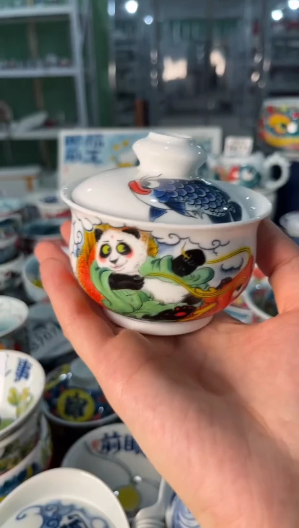 陶瓷昨明景德镇陶瓷：盖碗