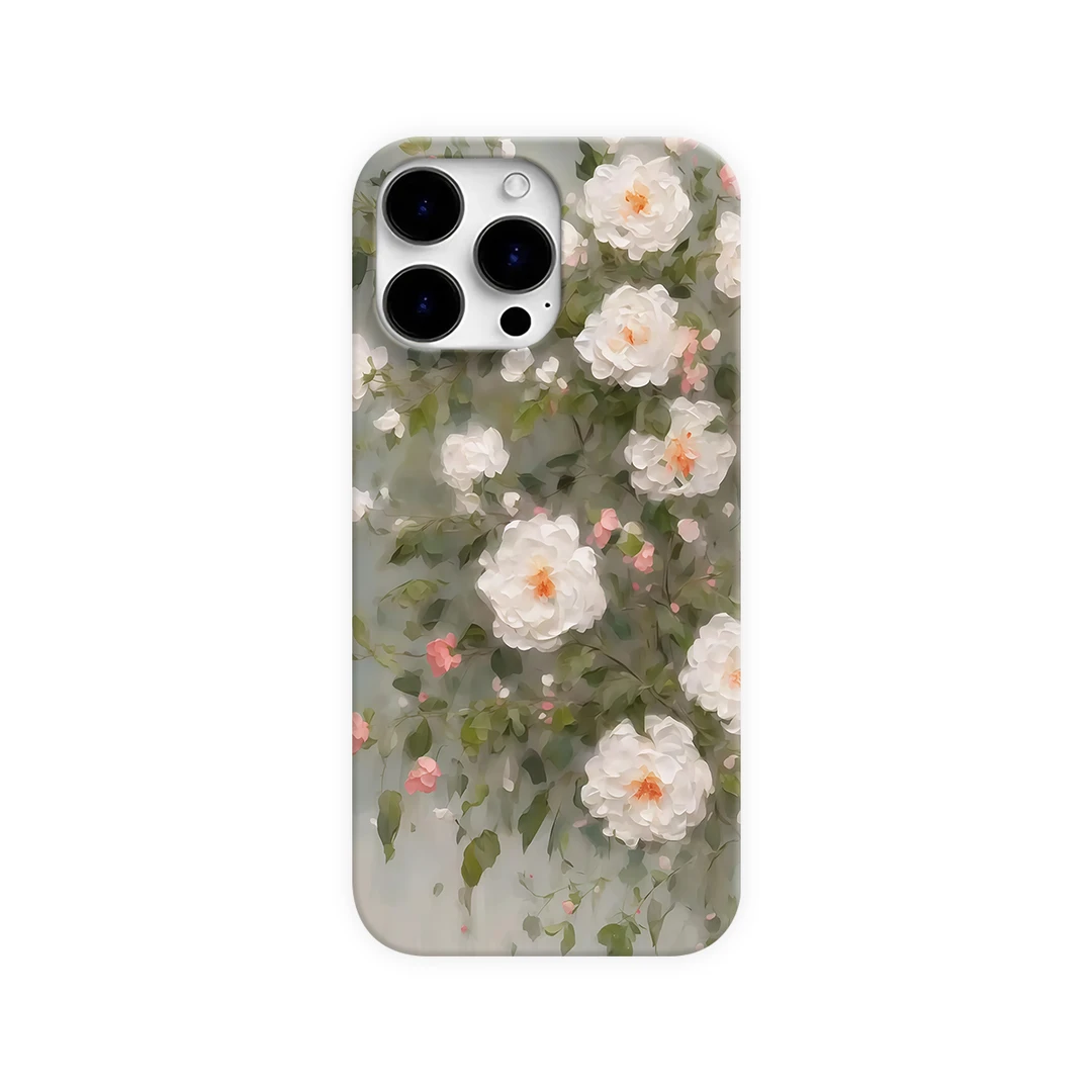 浅韵花影手机壳适用于苹果16promax华为mate荣耀vivo小米oppo一加