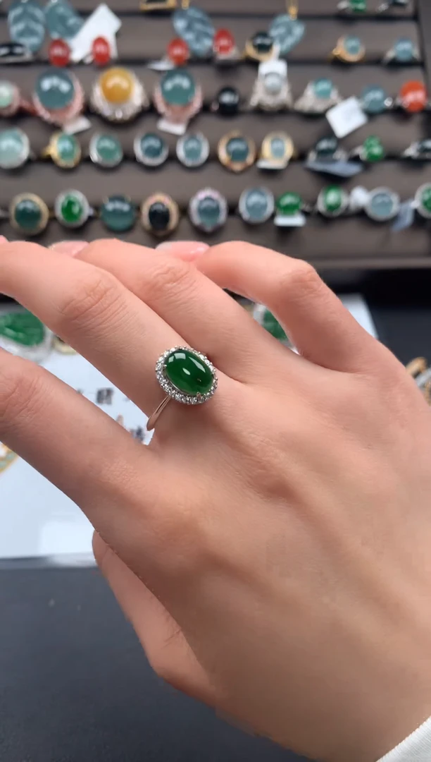 【闪购商品】翡翠戒指银S925镶嵌213213123