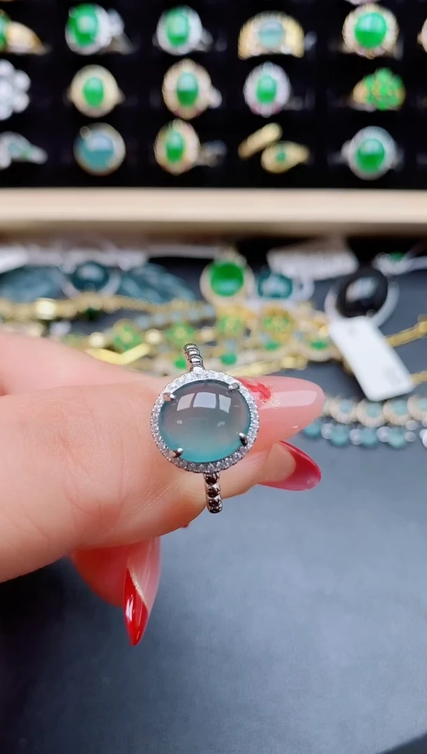 【闪购商品】翡翠戒指银S925镶嵌1212