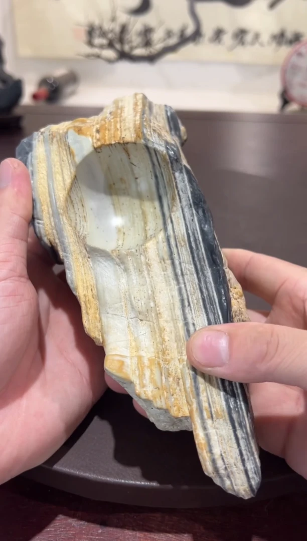 墨*人意境典雅砚台烟缸香炉摆件
