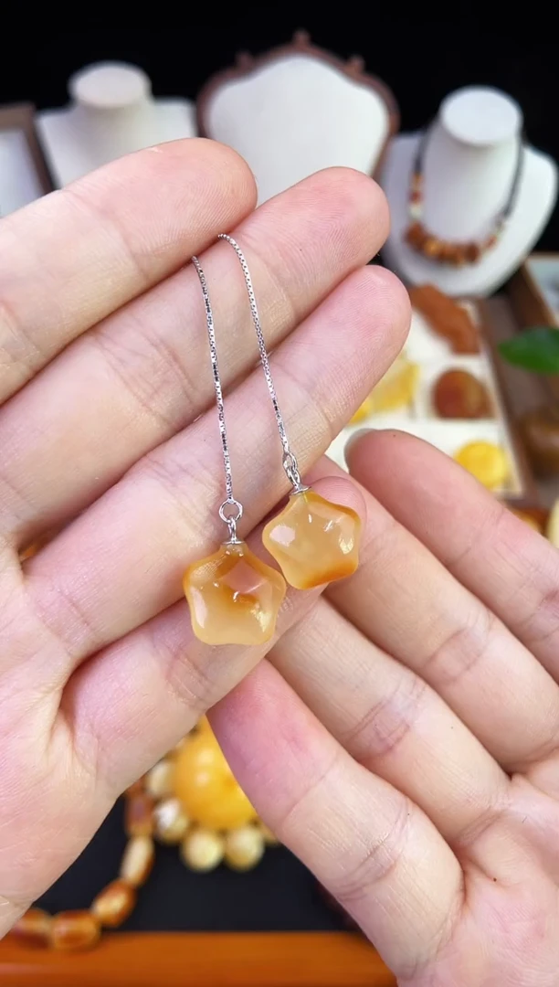 琥珀未镶嵌珠宝奇石柒月