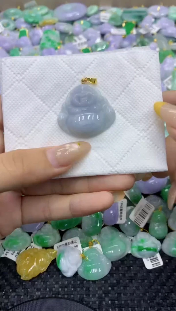 颈饰未镶嵌翡翠天然缅甸翡翠A货