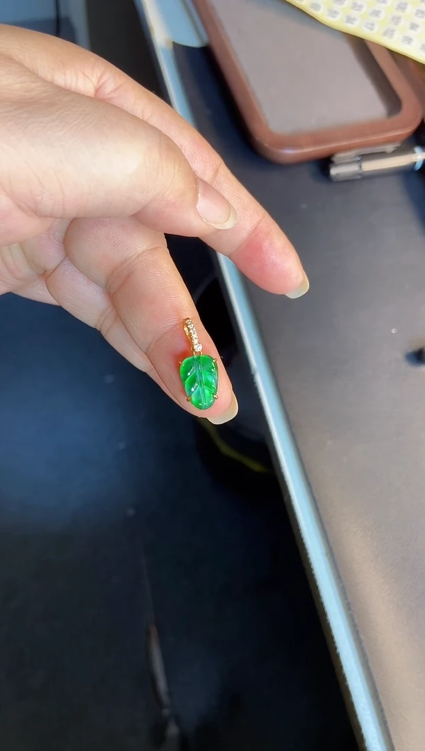 吊坠(不含链)银S925镶嵌翡翠1