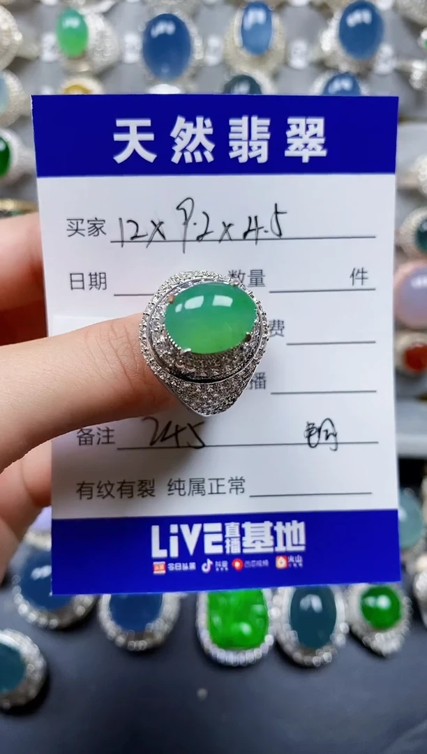 翡翠戒指未镶嵌00000245
