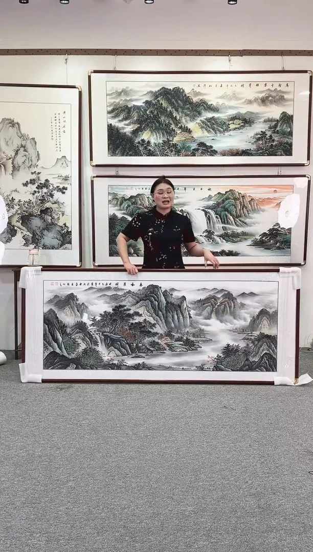 国画纯手绘208x86春和景明