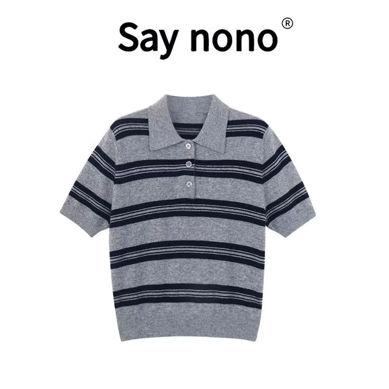 懒猫nonolSaynono 高级简约舒适时尚休闲百搭T恤MY2552