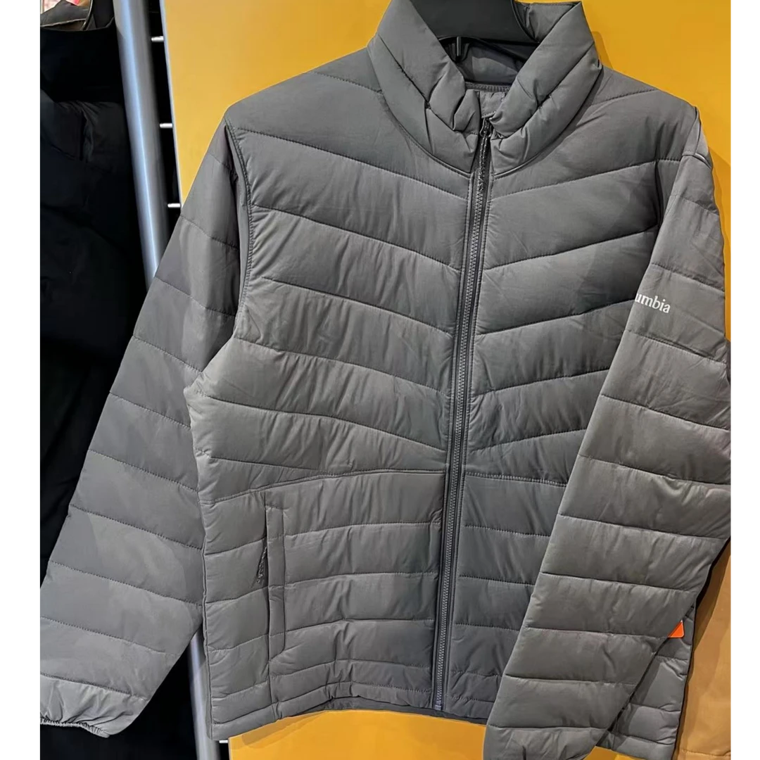 Columbia/哥伦比亚2058151023 男士条纹排骨轻薄立领全拉链棉服