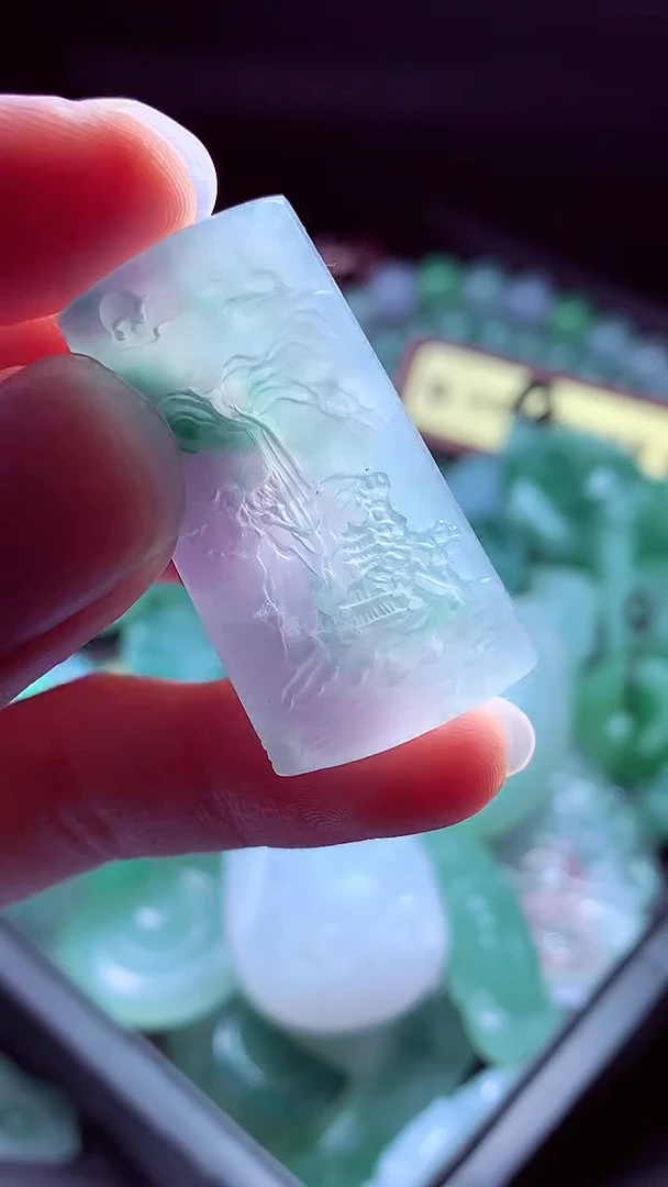 定制翡翠未镶嵌纯*#翡翠毛货定制