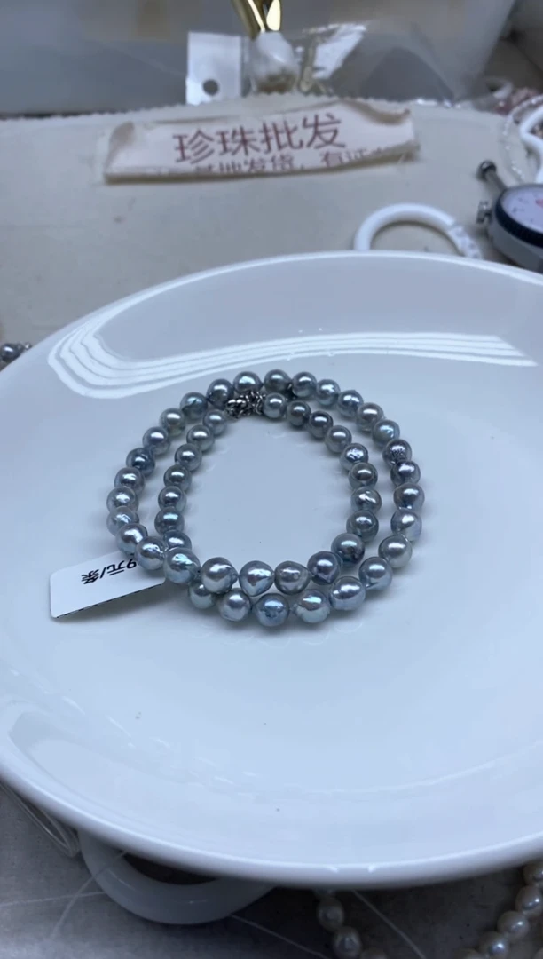 未镶嵌海水珍珠颈饰7-8