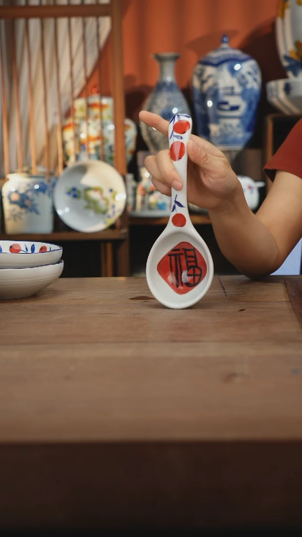 瓷片景德镇设计师釉下手绘陶瓷餐具
