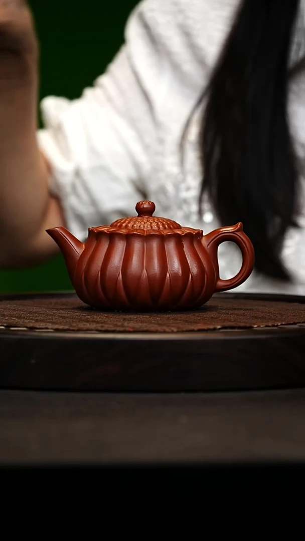 宜兴原矿高端紫砂 景舟红泥280cc