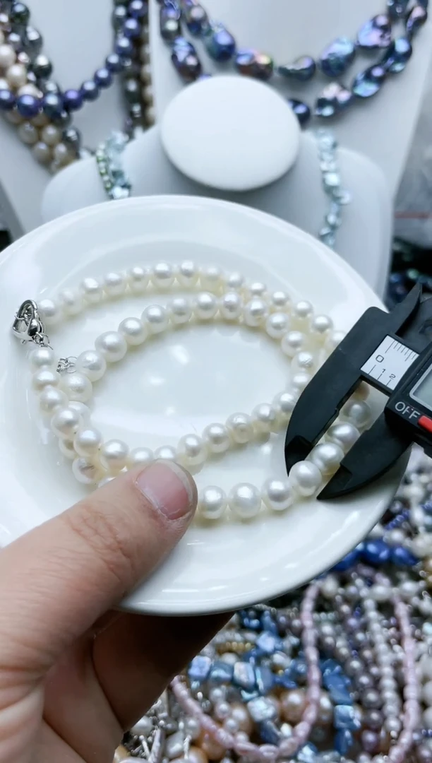 【闪购商品】淡水珍珠颈饰钛钢1