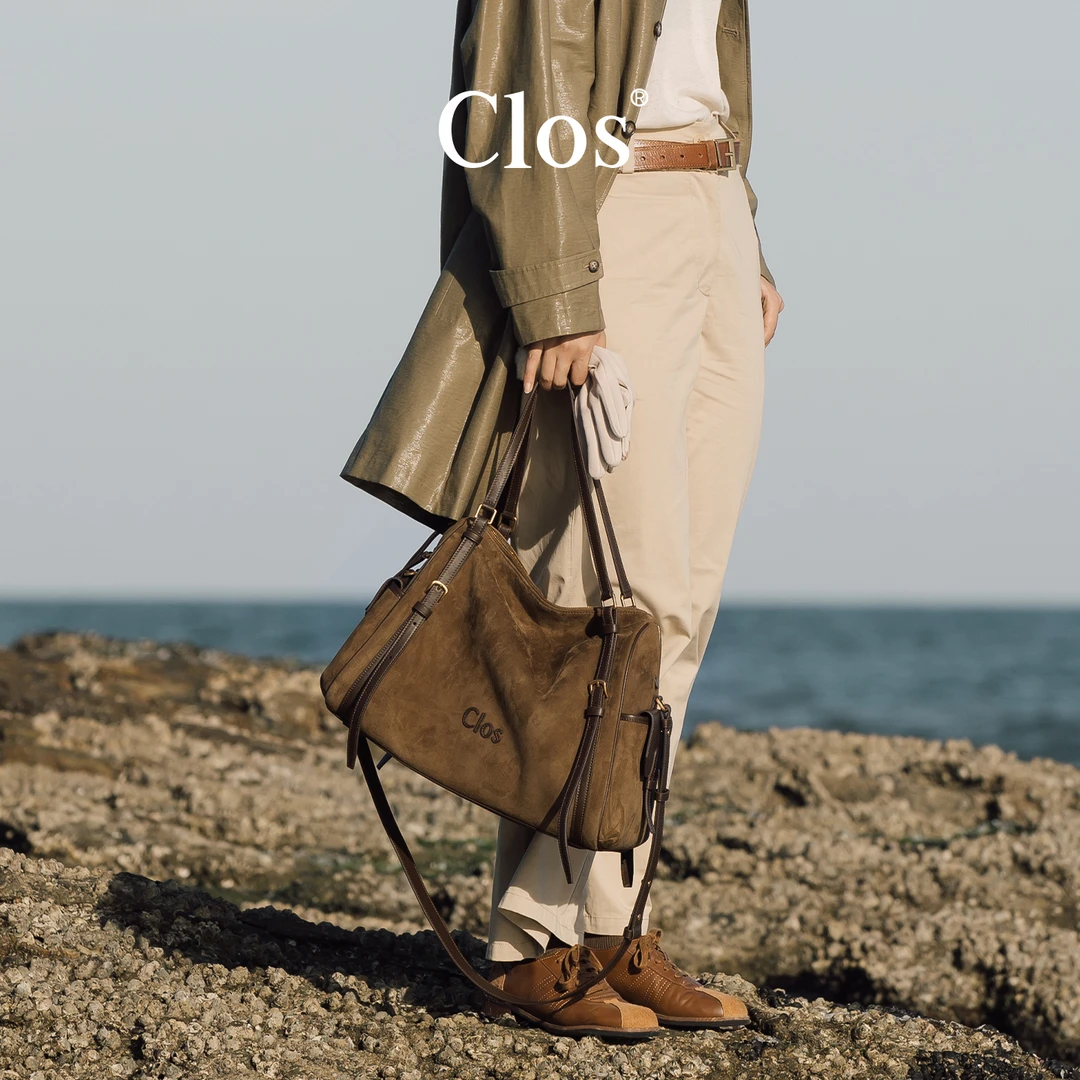 CLOS2025新款Forma福马包枕头包头层羊绒麂皮托特包单肩包斜挎包