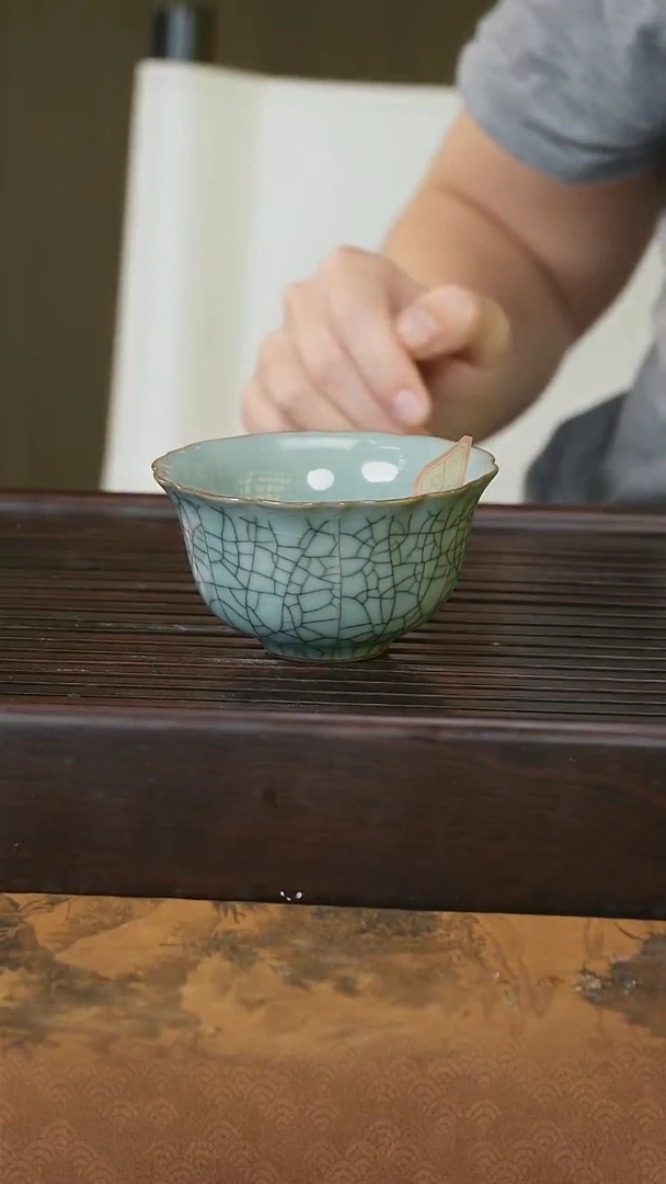 摆件望瓯陶溪川037卷边杯