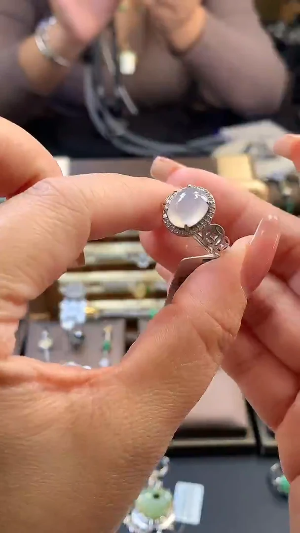 颈饰银S925镶嵌翡翠16288