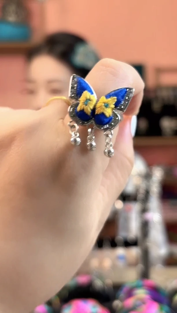 织绣艺枝独绣老绣饰品77