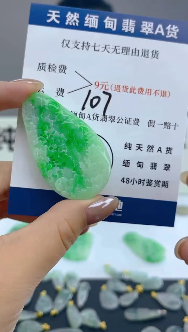 颈饰未镶嵌翡翠天然A货翡翠