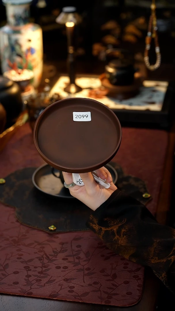 雲梦茶器紫陶壶承2099