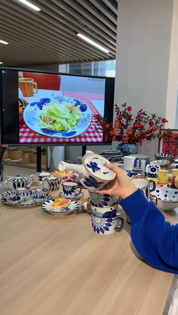 【闪购商品】瓷片风轮花 横手急须